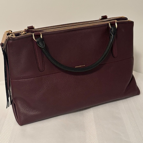 Coach Brough Bag Oxblood | NWT - Picture 9 of 16